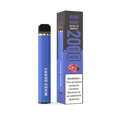 никотин слоек 50mg прибора 2000 ручки Vape мяты 3.6V устранимый
