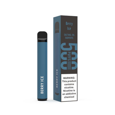 сигареты льда e ягоды ручки 2.4mL голубые устранимые Vape 14mm 500 слоек